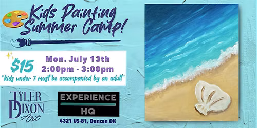 Kids July Painting Summer Camp at Experience HQ