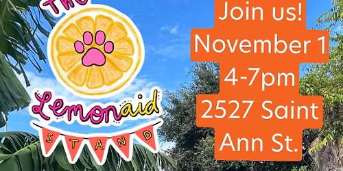 Lemonaid Stand for New Orleans Bulldog Rescue!