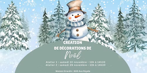 \u2744\ufe0f Cr\u00e9ation de d\u00e9corations de No\u00ebl 