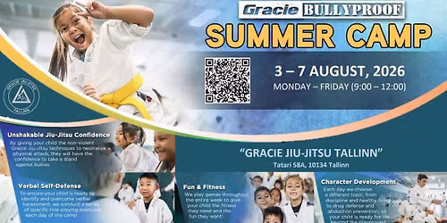 BRAZILIAN JIU-JITSU SUMMER CAMP 6-14 years