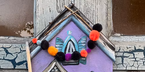 MAKE your own Wooden FuN & SPoOky HOuSe Plaque