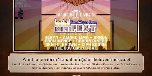 Bridging The Music Presents: NYC miniFEST at The Delancey