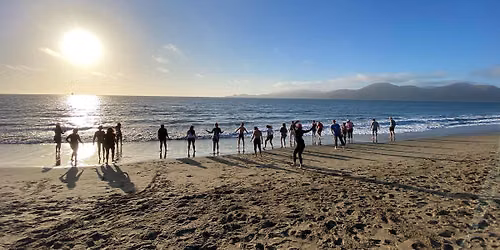 Full Moon Sunset Sunday Ocean Dance