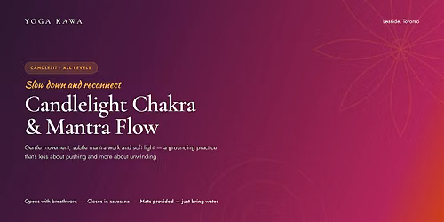 Candlelight Chakra & Mantra Flow