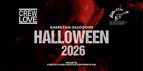 HALLOWEEN 2026 I 31.10. I Live Club Bamberg