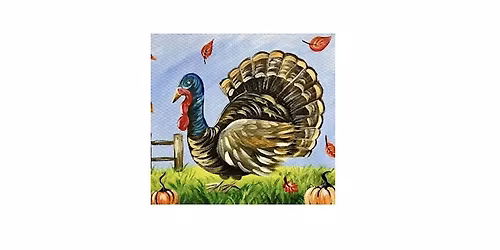 Thanksgiving themed STEP BY STEP PAINT CLASS