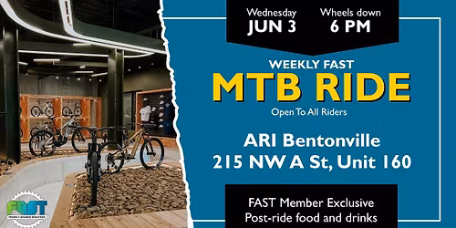 FAST Wed Night Group Ride @ ARI Bentonville