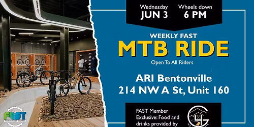 FAST Wed Night Group Ride @ ARI Bentonville