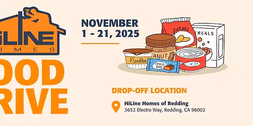 Food Drive | HiLine Homes of Redding