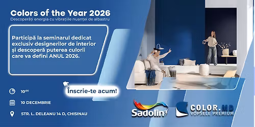 Workshop destinat designerilor de interior: Colors of the year 2026 by AkzoNobel