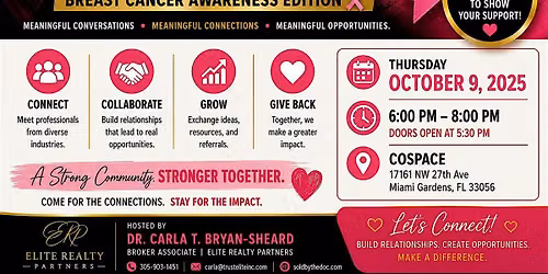 40 & Better Networking Event: Breast Cancer Awareness Edition