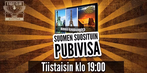 Baarip\u00e4hkin\u00e4 - pubivisa tiistaisin Eagle Club Konepajalla
