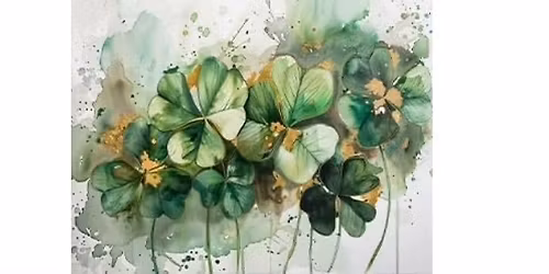 Adult Watercolor Study Group - Shamrocks and Gold