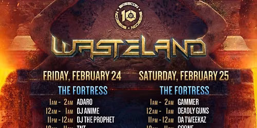 Basscon Wasteland - Saturday at National Orange Show Event Center