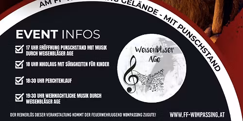 Punschstand mit Perchtenlauf 