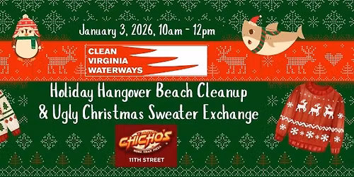 Holiday Hangover Beach Cleanup and Ugly Sweater Exchange