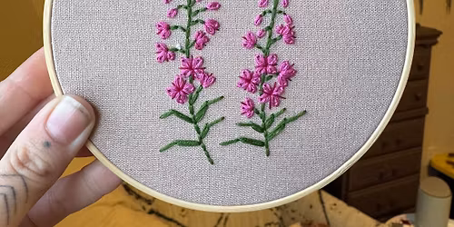 Anchorage :: Fireweed Hand Embroidery Class