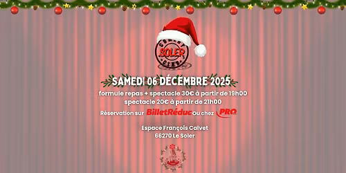 Soler Comedy Club - Soir\u00e9e sp\u00e9ciale No\u00ebl 