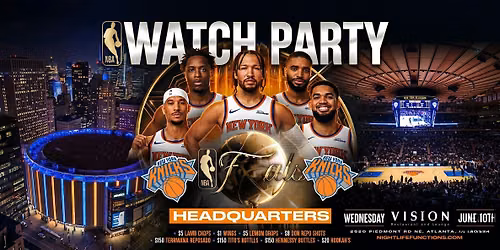 Knicks Vs Spurs Watch Party | Vision Restaurant and Lounge