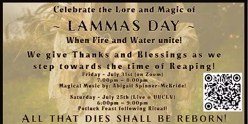 Lammas Day - Celebrate the Lore and Magic! (Live Event)