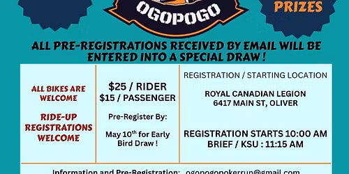 3rd Annual Ogopogo Poker Run