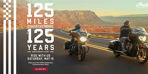 125 MILES FOR 125 YEARS ANNIVERSARY EVENT