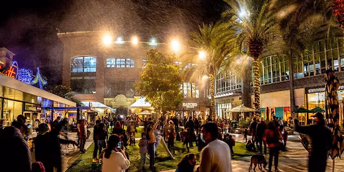 Santana Row Snow Showers