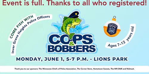 Register for Cops & Bobbers!