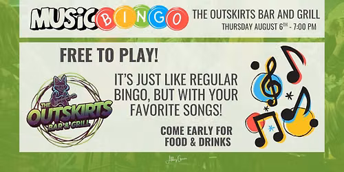 Music Bingo at The Outskirts Bar & Grill