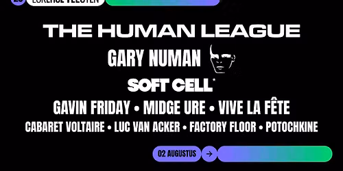 THE HUMAN LEAGUE . GARY NUMAN . SOFT CELL en meer \u27a0 Lokerse Feesten '26