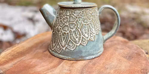 Teapot or Cookie Jar or flower vase Class June 10 Back Mountain Makery