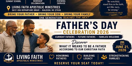 FATHER'S DAY CELEBRATION 2026 Honoring Fathers. Building Legacy. Inspiring
