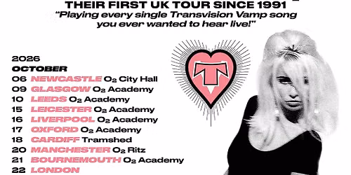 Transvision Vamp Bournemouth Tickets