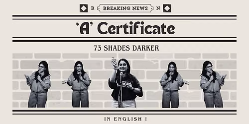 'A' Certificate (In English) - Sravanthi Basa Live