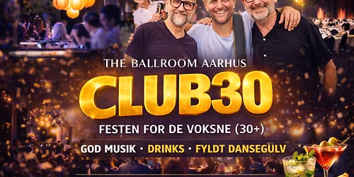 Club 30 Party med Live musik - Fest for de voksne!