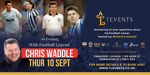 An Evening with Chris Waddle at Tandoori Lounge