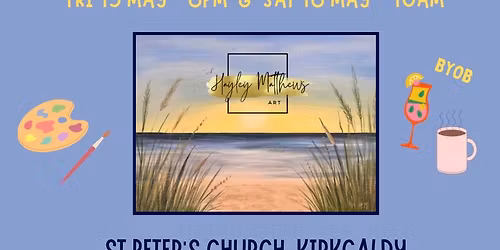 PAINT & SIP - BEACH SCENE \ud83c\udfd6\ufe0f