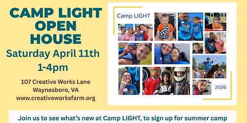 Camp LIGHT Open House 2026