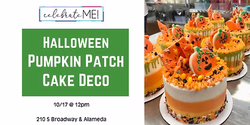 Halloween Pumpkin Patch Cake Decorating