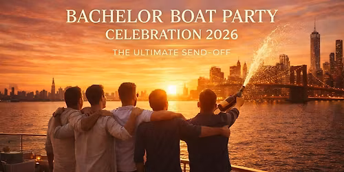 Blue Glove Presents: #1 BACHELOR BOAT PARTY 2026 | NYC (Hookah + Open Bar!)