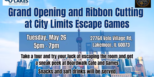 City Limits Escape Rooms Grand Opening | Ribbon Cutting | Mixer