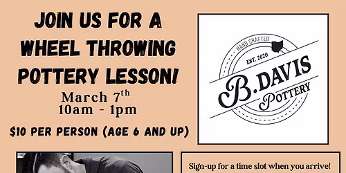 Pottery Lesson at Our Creative Marketplace WAPAKONETA