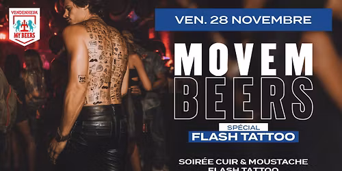 \ud83d\udd25\ud83c\udfb8 SOIRE\u0301E MOVEMBEERS \u2013 SPE\u0301CIAL FLASH TATTOO ! \ud83e\udd78\ud83c\udf7b