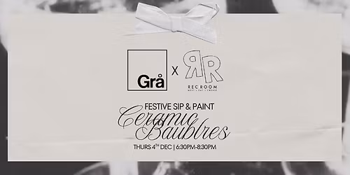 Gr\u00e5 | Festive Sip & Paint