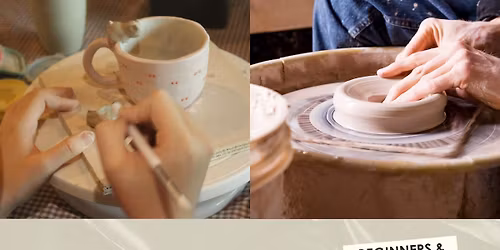 Throwing & Handbuilding Ceramics \u2013 Beg-Int \u2013 3 Hour Classes \u2013 Sunday AM
