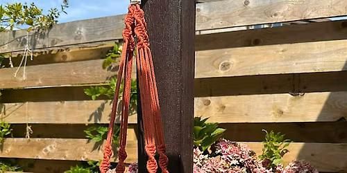 Macrame art - make a stylish bird feeder. Limited Spaces 18+
