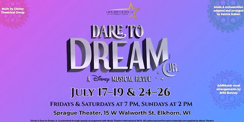 Disney's Dare to Dream Jr - A Musical Revue