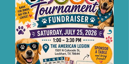 Bingo Tournament Fundraiser-Lockhart