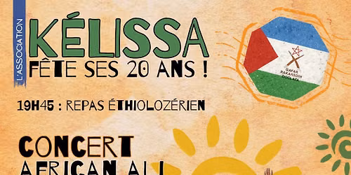 F\u00eate de l'asso K\u00e9lissa - CONCERT Afar d'Ethiopie