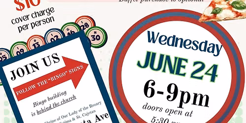 Monthly FAMILY NIGHT! (Pizza buffet, prizes, and fun)